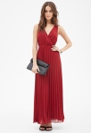 FOREVER 21 Accordion-Pleated Maxi Dress
