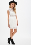 FOREVER 21 Floral Lace Sheath Dress