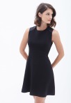 LOVE 21 Faux Leather-Paneled Dress